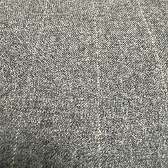 EUC Women's LAUREN RALPH LAUREN Wool Pinstripe 3-Button Gray Blazer | Size 10P - Picture 2 of 10